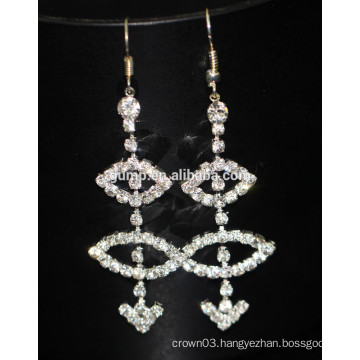Fashion Bridal Crystal Dangling Earrings